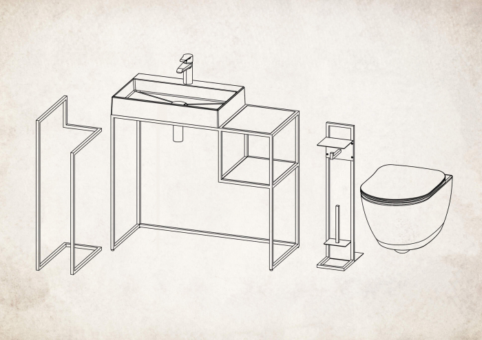 Umeraș de podea, dublu [4]