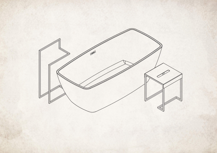 Scăunel - masă baie [4]