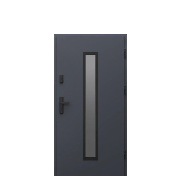 Usa de exterior din otel  Porta Thermo  Glass G4 [1]