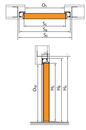 Usa filomuro Porta Doors Hide cu  falt  ascuns(deschidere in interior)-3 balamale 3D ,usa cu miez din pal perforat [12]