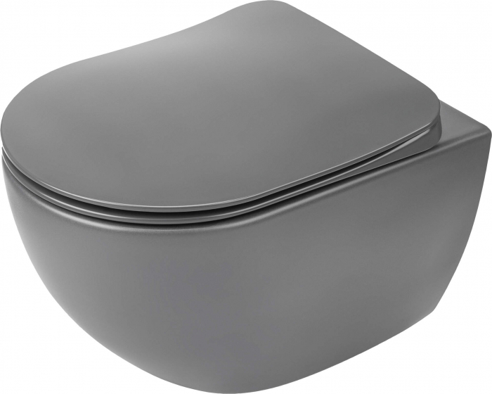 Vas de WC, montare pe perete, fără bordură [3]