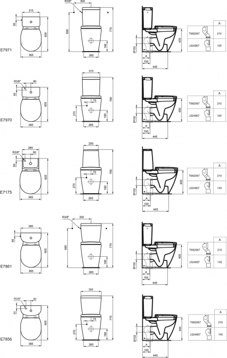 VAS WC CONNECT SPACE PENTRU COMBINARE BTW CU PROIECTIE SCURTA [2]
