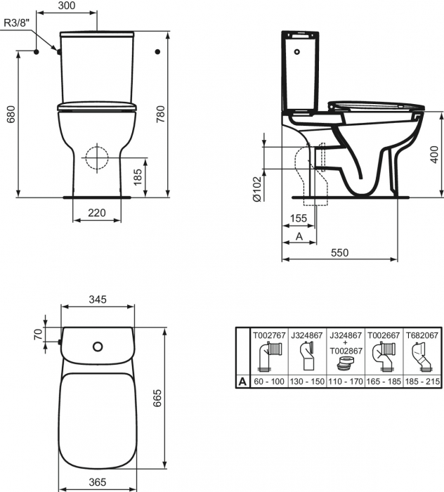 VAS WC ESEDRA EVACUARE LATERALA [4]