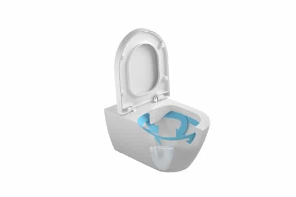 VAS WC EMMA ROUNDED SUSPENDAT RIMLESS 54X36 CM ALB [3]