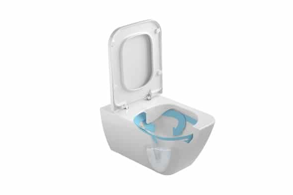 VAS WC EMMA SUSPENDAT RIMLESS 54X36 CM ALB [3]