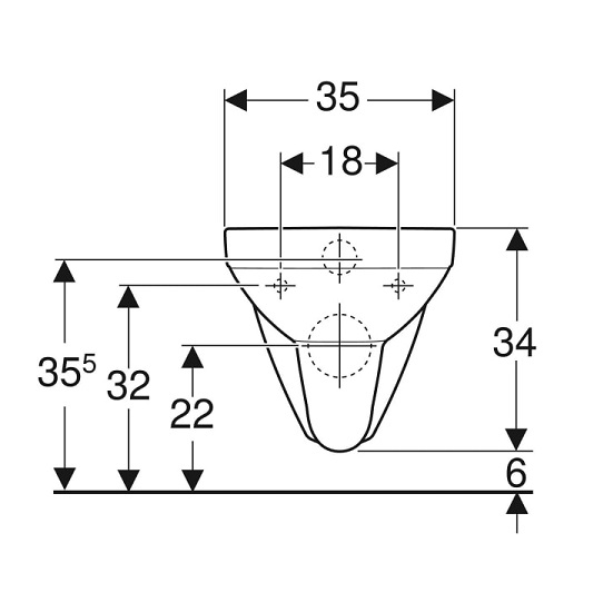 Vas wc suspendat Geberit Selnova Square 53 x 35 cm, alb [4]