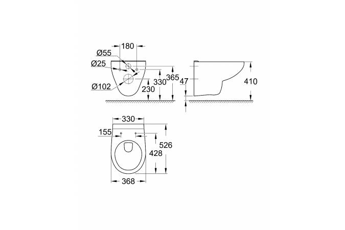 VAS WC BAU CERAMIC SUSPENDAT [2]