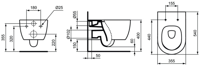 VAS WC SUSPENDAT BLEND CURVE AQUABLADE [4]