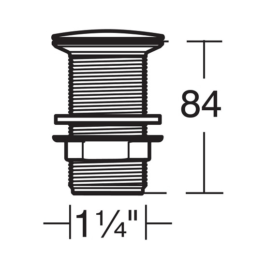 VENTIL CLICK-CLACK PENTRU LAVOAR FARA PREAPLIN CROM [2]