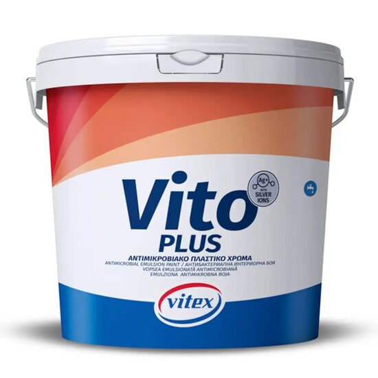 Vopsea super-lavabilă premium antimicrobiană, cu ioni Ag, VITEX VITO PLUS, albă, 9 L [3]