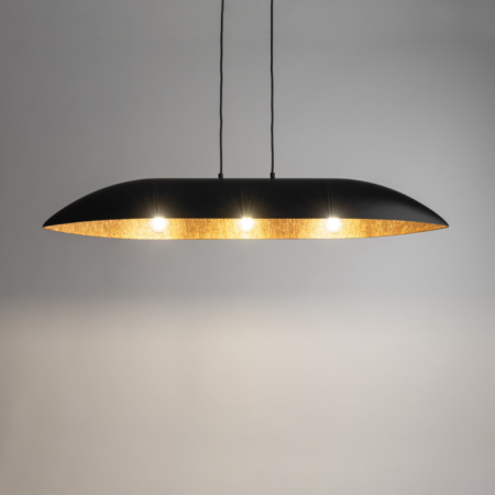 Iluminat interior si exterior - Lampă Suspendată SIGMA GONDOLA L Negru–Cupru, 1xE27