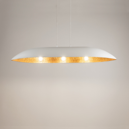 Iluminat interior si exterior - Lampă Suspendată SIGMA GONDOLA L Alb–Cupru, 1xE27