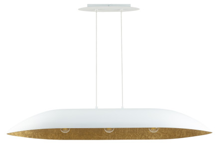 Lampă Suspendată SIGMA GONDOLA L Alb–Auriu, 1xE27 [2]