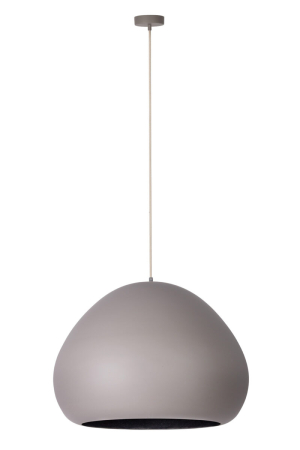 Iluminat interior si exterior - Lampă Suspendată SIGMA LAVA Taupe–Negru 41081, Corp Metalic Modern, 1xE27