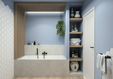 Agățătoare cu montare pe perete, pentru prosoape - 30 cm, Deante, Mokko,Negru [8]