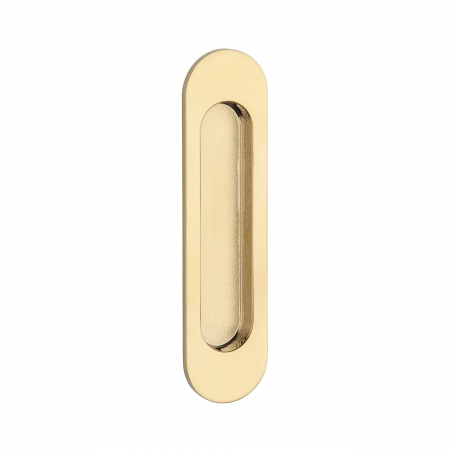 Manere si rozete pentru usi - APRILE 7040 GOLD PVD maner oval al usii - PVD auriu lustruit