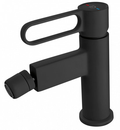 Baterii de baie - BATERIE BIDEU ZAFFIRO CU VENTIL, NEGRU MAT