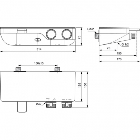 BATERIE CADA CERATHERM S200 TERMOSTATICA [1]