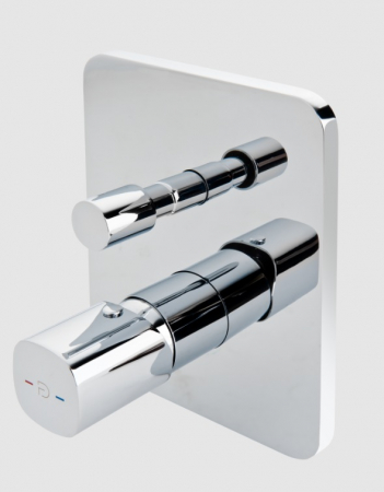 Baie - BATERIE INCASTRATA CADA/DUS MEANDRO CU 2 IESIRI, CROM