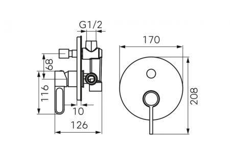BATERIE INCASTRATA CADA/DUS ZAFFIRO CU 2 IESIRI, AURIU LUCIOS [1]