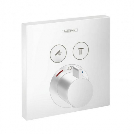 Baterii cada - ORNAMENT DUS TERMOSTATIC SHOWER SELECT 2 IESIRI (PENTRU IBOX UNIV.), MATT WHITE