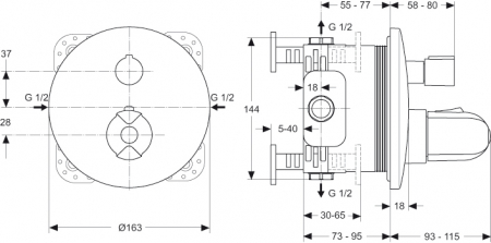 ORNAMENT BATERIE CADA CERATHERM 100 NEW TERMOSTATICA [1]
