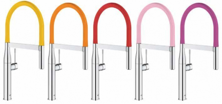 BATERIE BUCATARIE ESSENCE, PIPA FLEXIBILA GROHFLEXX CU DUS METALIC [2]