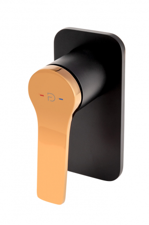 Baie - BATERIE INCASTRATA DUS SEPPIA CU 1 IESIRE, NEGRU-ROZ AURIU