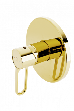 Baterii de baie - BATERIE INCASTRATA DUS ZAFFIRO CU 1 IESIRE, AURIU LUCIOS