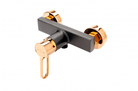 Baterii de baie - BATERIE DUS ZAFFIRO, NEGRU-ROZ AURIU