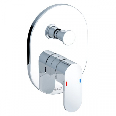 Lichidari de stoc - Baterie încastrabilă Chrome cu comutator pentru R-box  CR 065.00