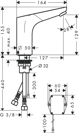 BATERIE LAVOAR FOCUS ELECTRONICA, CU PRE-SETAREA TEMPERATURII, ALIMENTARE 6V [1]