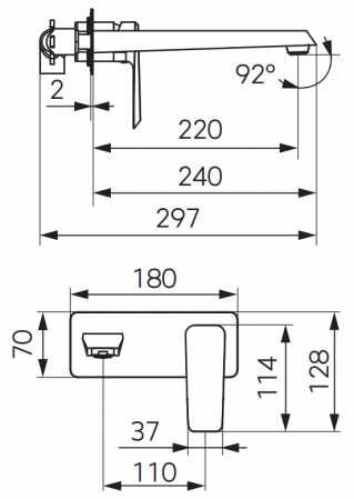 BATERIE INCASTRATA LAVOAR BRINA, CROM [1]