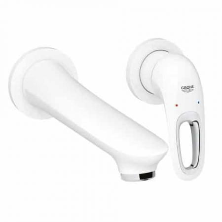 Baterii de baie - BATERIE LAVOAR 2 GAURI EUROSTYLE M-SIZE, MOON WHITE