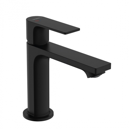 Baterii de baie - BATERIE LAVOAR REBRIS E 110 COOL START CU VENTIL POP UP, NEGRU MAT