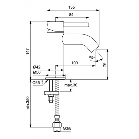 BATERIE LAVOAR CERALINE CROM [2]
