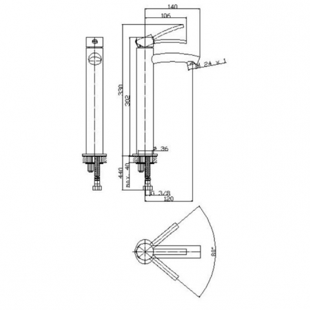 BATERIE LAVOAR INALTA VIRGINIA NICHEL [1]