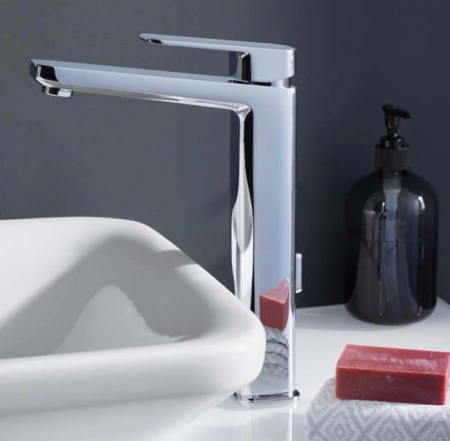 BATERIE LAVOAR TONIC II PIPA INALTA TIP VESSEL CU VENTIL [1]