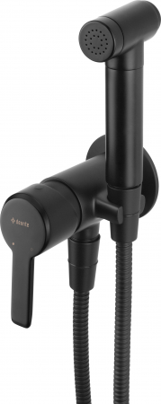 Baie - Baterie pentru bideu, îngropat, cu duș de mână tip bidetta, Deante, ARNIKA,Negru