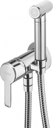 Baie - Baterie pentru bideu, îngropat, cu duș de mână tip bidetta, Deante, ARNIKA,Cromat