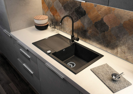 Chiuvetă din granit, 1-cuvă cu picurător [5]