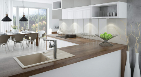 Chiuvetă din granit, 1-cuvă cu picurător [2]