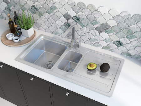 Baterie pentru bucătărie, cu pipă dreptunghiulară [3]