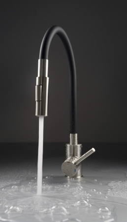 Baterie pentru bucătărie, cu pipă elastică - 2 Funcții,neagra,Neo [1]