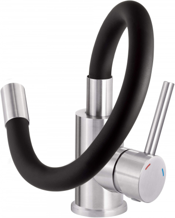 Baterie pentru bucătărie, cu pipă elastică [1]