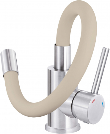 Baterie pentru bucătărie, cu pipă elastică Neo ,bej [1]