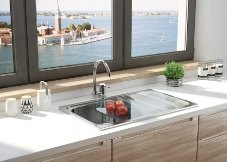 Baterie pentru bucătărie, cu pipă pliabilă [3]