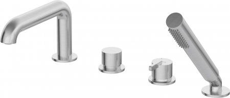 Baterie pentru cadă, 4-orificii, cu set de duș