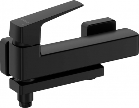 Baterie pentru cadă, montare pe perete - cu pipă pliabilă [1]