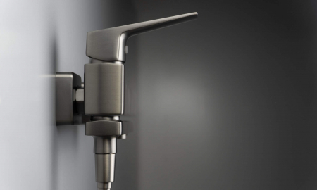 Baterie pentru cadă, montare pe perete - cu pipă pliabilă [3]